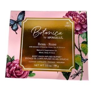 NIB- Botanica by Spongelle Body Wash Rosa-Rose Infused Buffer